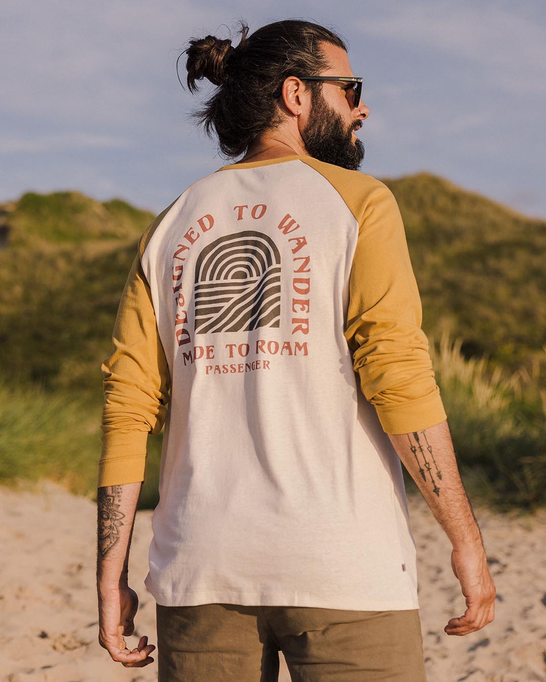 Sundown Recycled Cotton LS T-Shirt - Mustard Gold