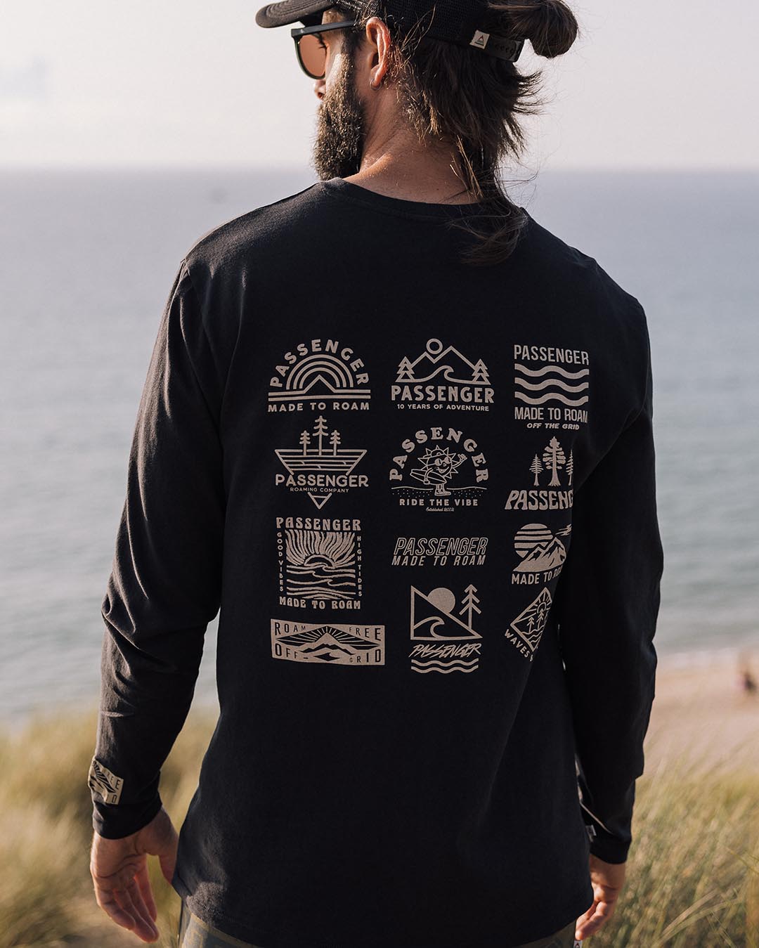 Icon Recycled Cotton LS T-Shirt - Black